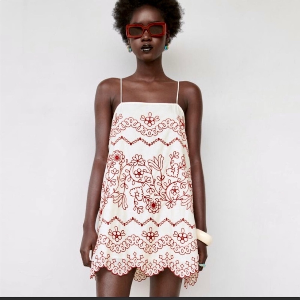 Zara mini dress linen